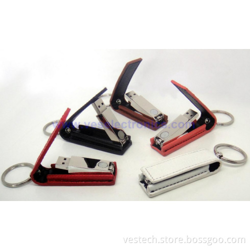 Hot Sale! Promotional Leather USB Memory with Data, Printing Logo Service